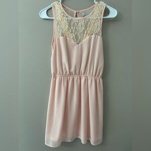 Love Culture Lace-Accent Blush Dress